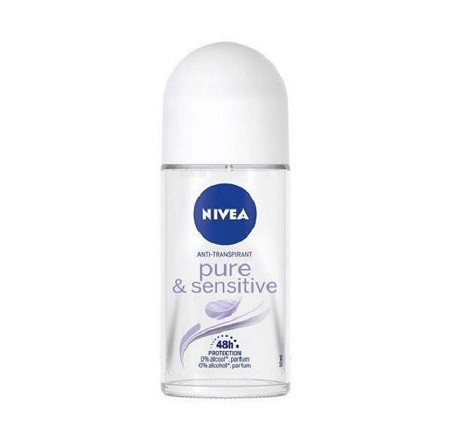 Nivea Roll on  Pure -Sensitiv 50ml wom | Kosmetické a dentální výrobky - Dámská kosmetika - Deodoranty - Tuhé deo, roll-on